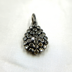 Load image into Gallery viewer, DP237. Diamond Sterling Silver Drop Pendant
