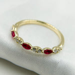 Load image into Gallery viewer, 14K Solid Gold Diamond and Gemstone Ring.