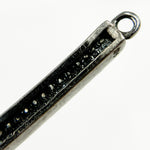 Load image into Gallery viewer, Pave Diamond &amp; 925 Sterling Silver Black Rhodium Long Bar Connector. DC182
