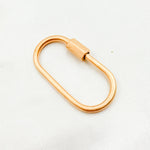 Load image into Gallery viewer, DC605M. Sterling Silver Matte Oval Screw Clasp
