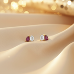 Load image into Gallery viewer, ER426237. 14k Solid Gold Diamond and Gemstone Fancy Stud Earrings