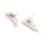 Load image into Gallery viewer, Shop 14K Solid Gold Baguette Diamond Fancy Stud Earrings