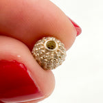 Load image into Gallery viewer, DC823. Diamond & Sterling Silver Oval Bead