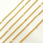 Load image into Gallery viewer, 67S1GF. Gold Filled Satellite Curb Link Chain