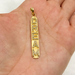 Load image into Gallery viewer, DP336. Diamond & Sterling Silver Long Oval Dream Pendant
