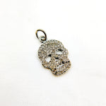 Load image into Gallery viewer, DC025. Diamond Sterling Silver Skull Charm