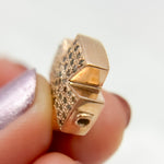 Load image into Gallery viewer, DC742. Diamond & Sterling Silver Cross Bead