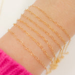 Load image into Gallery viewer, 14K Gold Filled Heart Link Chain
