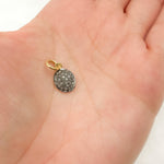 Load image into Gallery viewer, DC253. Diamond Sterling Silver Oval Charm