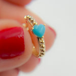 Load image into Gallery viewer, 14K Gold Heart Hoops