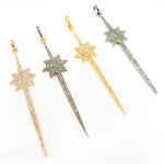 Load image into Gallery viewer, DP225. Diamond Silver Spike with Star Pendant