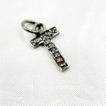 Load image into Gallery viewer, DC505. Diamond Sterling Silver Letter "T" Charm