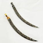 Load image into Gallery viewer, DP185. Diamond Sterling Silver Sword Pendant
