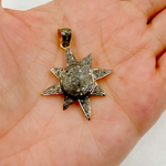 Load image into Gallery viewer, DP367. Diamond Sterling Silver Sun Pendant