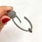 Load image into Gallery viewer, Sterling Silver Long Oval Clasps