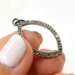 Load image into Gallery viewer, DC861. Diamond Sterling Silver Marquise Shape Pendant