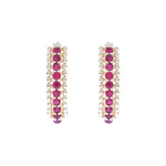 Load image into Gallery viewer, EHZ57298. 14K Solid Yellow Gold Hoop Earrings