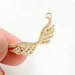 Load image into Gallery viewer, DC436. Diamond Sterling Silver Wing Pendant