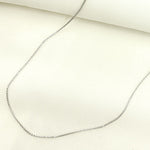 Load image into Gallery viewer, 14K Solid White Gold Wheat Chain