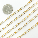 Load image into Gallery viewer, Gold Plated Diamond Cut Paper Clip Chain