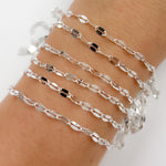 Load image into Gallery viewer, Sterling Silver Flat Marina Link Chain