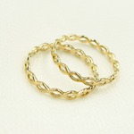 Load image into Gallery viewer, 14K Solid Gold Waves Ring