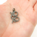 Load image into Gallery viewer, DC013. Diamond Sterling Silver "XO" Pendant