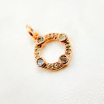 Load image into Gallery viewer, Buy Diamond Sterling Silver Round Charm with Gemstone