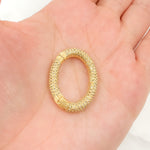 Load image into Gallery viewer, Silver Oval Hinge Clasp