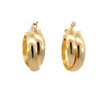 Load image into Gallery viewer, Solid Gold Fancy Braided Hollow Hoop Earrings
