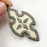 Load image into Gallery viewer, Silver Cross Enamel Pendant