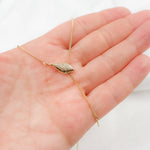 Load image into Gallery viewer, Gold Diamond and Emerald Snake Necklace