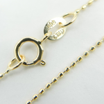 Load image into Gallery viewer, 14K Gold Ball Finished Necklace. 080CP8L
