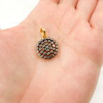 Load image into Gallery viewer, Diamond Sterling Silver Round Charm