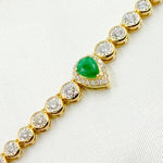 Load image into Gallery viewer, NK401328. 14K Solid Gold Diamond and Gemstone Necklace