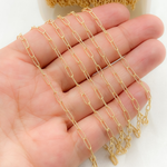 Load image into Gallery viewer, 2505LGF. 14k Gold Filled Hammered Paperclip Chain