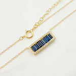 Load image into Gallery viewer, NFN71044. 14k Solid Gold Diamond & Gemstone Necklace