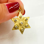 Load image into Gallery viewer, DSP072. Gemstone & Sterling Silver Star Pendant