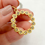 Load image into Gallery viewer, DC259. Diamond Sterling Silver Fancy Shape Round Pendant