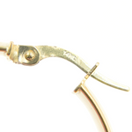 Load image into Gallery viewer, GER100. 14K Solid Gold Smooth Hollow Hoop Earrings
