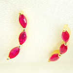 Load image into Gallery viewer, EFF51815RU. 14k Solid Gold Ruby Studs