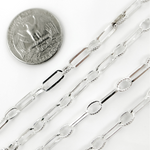 Load image into Gallery viewer, Sterling Silver Long and Short Link Chain