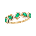 Load image into Gallery viewer, RFF18418EM. 14K Solid Gold Diamond and Gemstone Ring