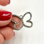 Load image into Gallery viewer, DC424. Diamond Sterling Silver Butterfly Pendant