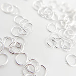 Load image into Gallery viewer, Buy White Sterling Silver Open Jump Ring