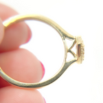 Load image into Gallery viewer, 14K Solid Gold Diamond Heart Ring.