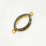 Load image into Gallery viewer, DC887. Diamond Sterling Silver Marquise Shape Connector