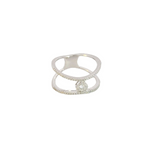 Load image into Gallery viewer, 14k Solid White Gold Diamond Ring.