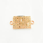 Load image into Gallery viewer, DC280. Diamond Sterling Silver Rectangle Connector