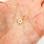 Load image into Gallery viewer, GDP431. 14K Solid Gold Diamond Star Charm